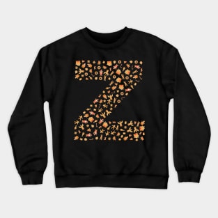 Letter Z Initial Christmas Decorations Gingerbread Crewneck Sweatshirt